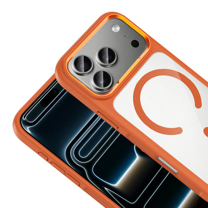 Apple iPhone 17 Pro Kılıf M-Safe Şarj Özellikli Metal Kamera Çerçeveli Zore Tiko Kapak