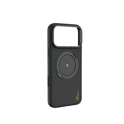 iPhone 17 Pro Kılıf M-safe Şarj Özellikli Metal Standlı Lenyes CK225 Kevlar Kapak