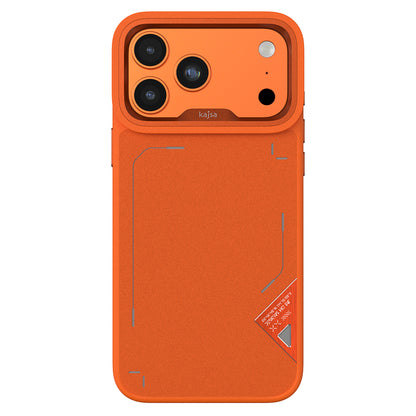 Apple iPhone 17 Pro Kılıf M-safe Şarj Özellikli O-Ring Metal Kamera Çerçeveli Kajsa Matrix Collection Kapak