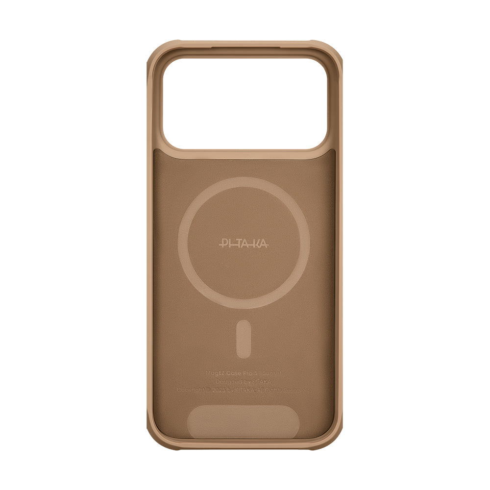 iPhone 17 Pro Kılıf M-safe Şarj Özellikli Pitaka Tactile Woven Sunset-Moonrise Aramid Pro Guard Serisi Kapak