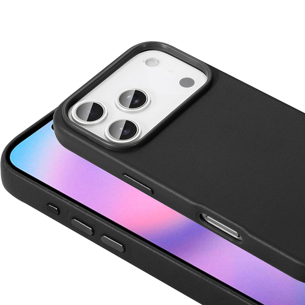 Apple iPhone 17 Pro Kılıf M-safe Şarj Özellikli PU Deri Görünümlü Zore Kupra Kapak