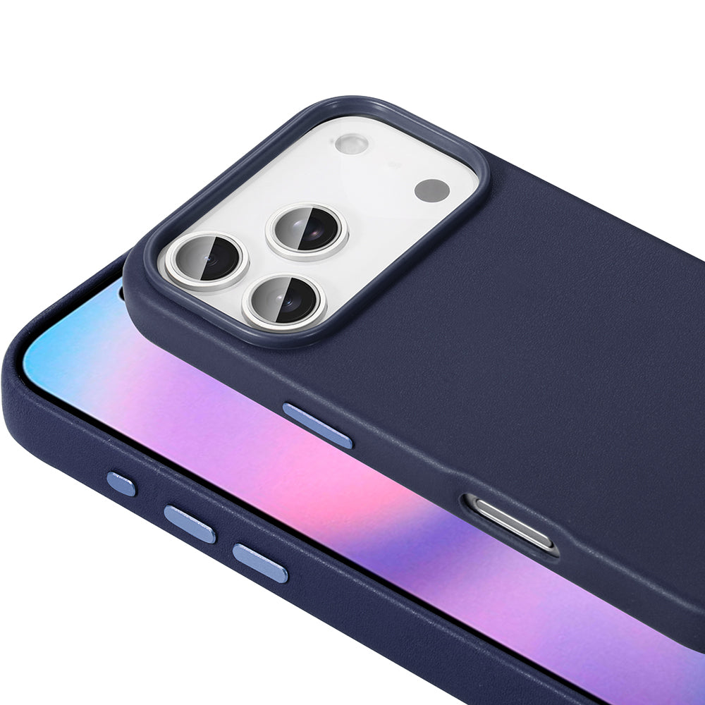 Apple iPhone 17 Pro Kılıf M-safe Şarj Özellikli PU Deri Görünümlü Zore Kupra Kapak