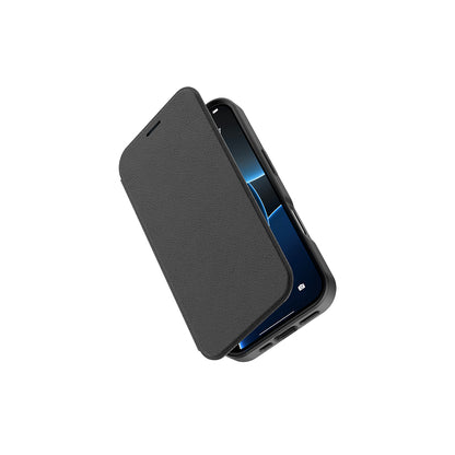 iPhone 17 Pro Kılıf M-Safe Şarj Özellikli Raptic Air Folio Şeffaf Kartlıklı Kapaklı Kılıf