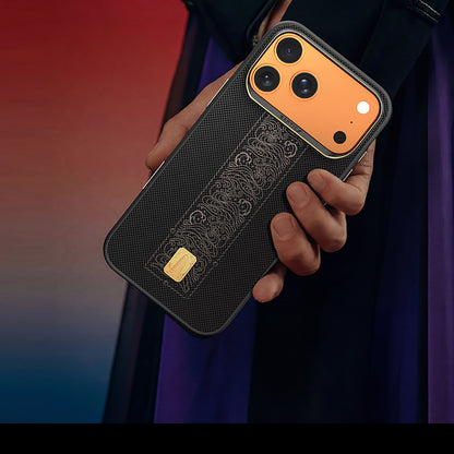 Apple iPhone 17 Pro Kılıf M-safe Şarj Özellikli Raptic Aramid Dual Rise Serisi 24 Ayar Altın Kaplamalı Kapak