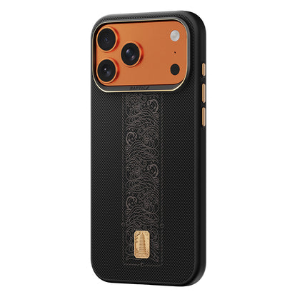 Apple iPhone 17 Pro Kılıf M-safe Şarj Özellikli Raptic Aramid Dual Rise Serisi 24 Ayar Altın Kaplamalı Kapak