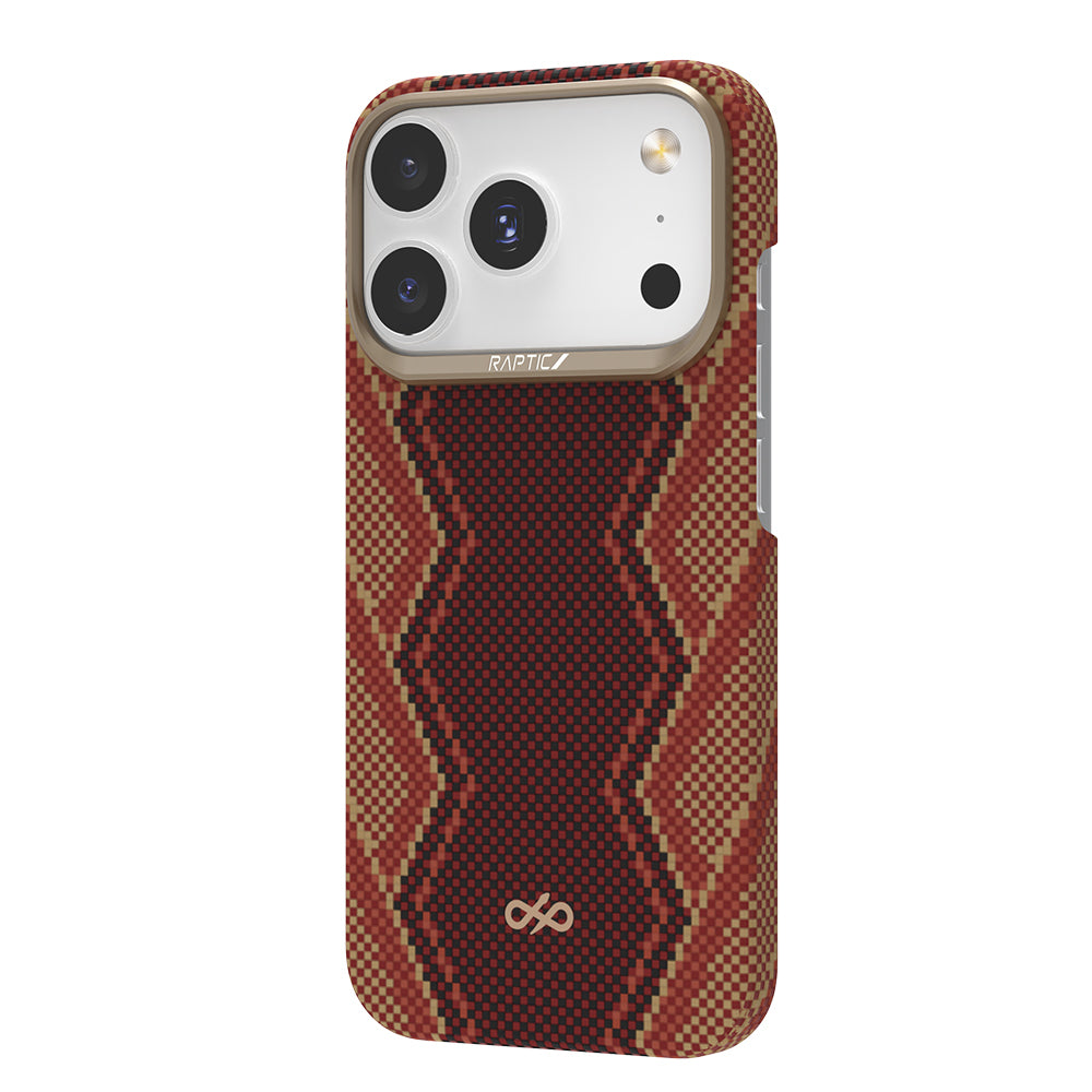 iPhone 17 Pro Kılıf M-safe Şarj Özellikli Raptic Aramid Skin Bionic Serisi Kapak