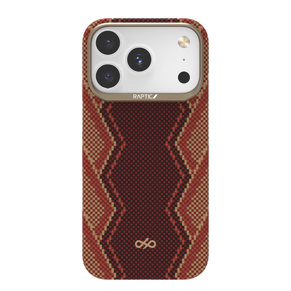 iPhone 17 Pro Kılıf M-safe Şarj Özellikli Raptic Aramid Skin Bionic Serisi Kapak