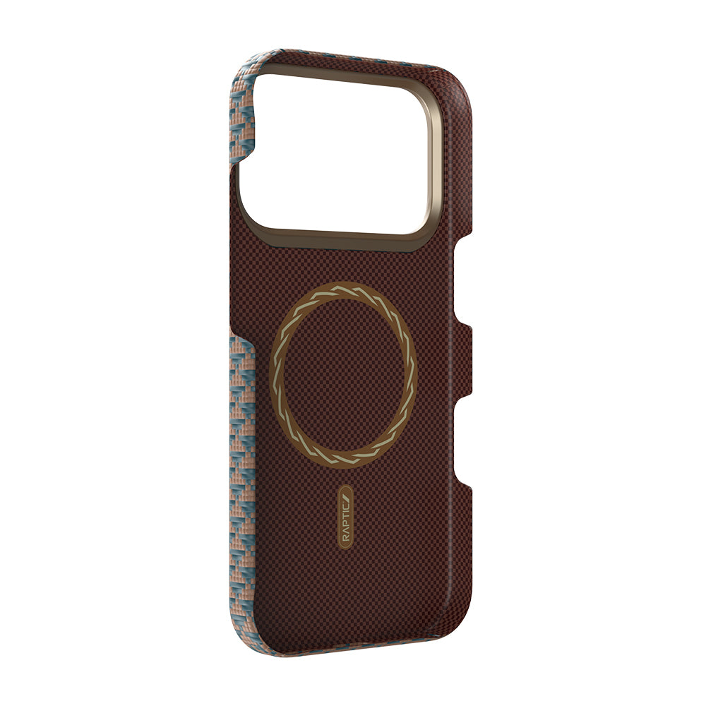 iPhone 17 Pro Kılıf M-safe Şarj Özellikli Raptic Aramid Skin Origin Serisi Kapak