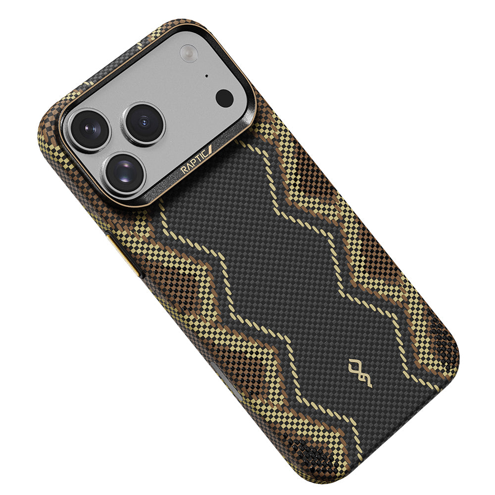 Apple iPhone 17 Pro Kılıf M-safe Şarj Özellikli Raptic Aramid Skin Scepter Serisi Kapak