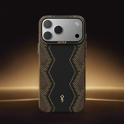 Apple iPhone 17 Pro Kılıf M-safe Şarj Özellikli Raptic Aramid Skin Scepter Serisi Kapak