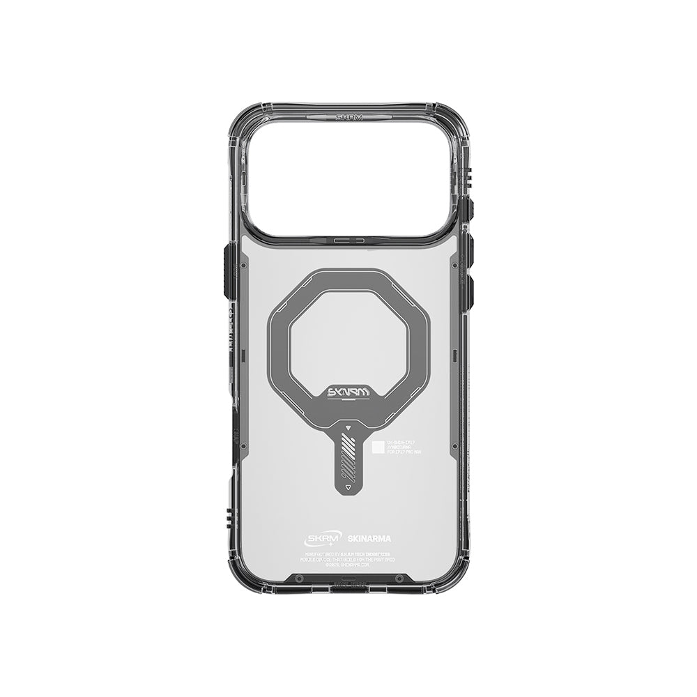 iPhone 17 Pro Kılıf M-safe Şarj Özellikli Şeffaf Airbag Tasarımlı Skinarma Saido Mag-Charge Kapak