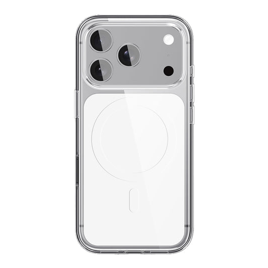 iPhone 17 Pro Kılıf M-safe Şarj Özellikli Şeffaf Tasarımlı Wlons Apel Kapak