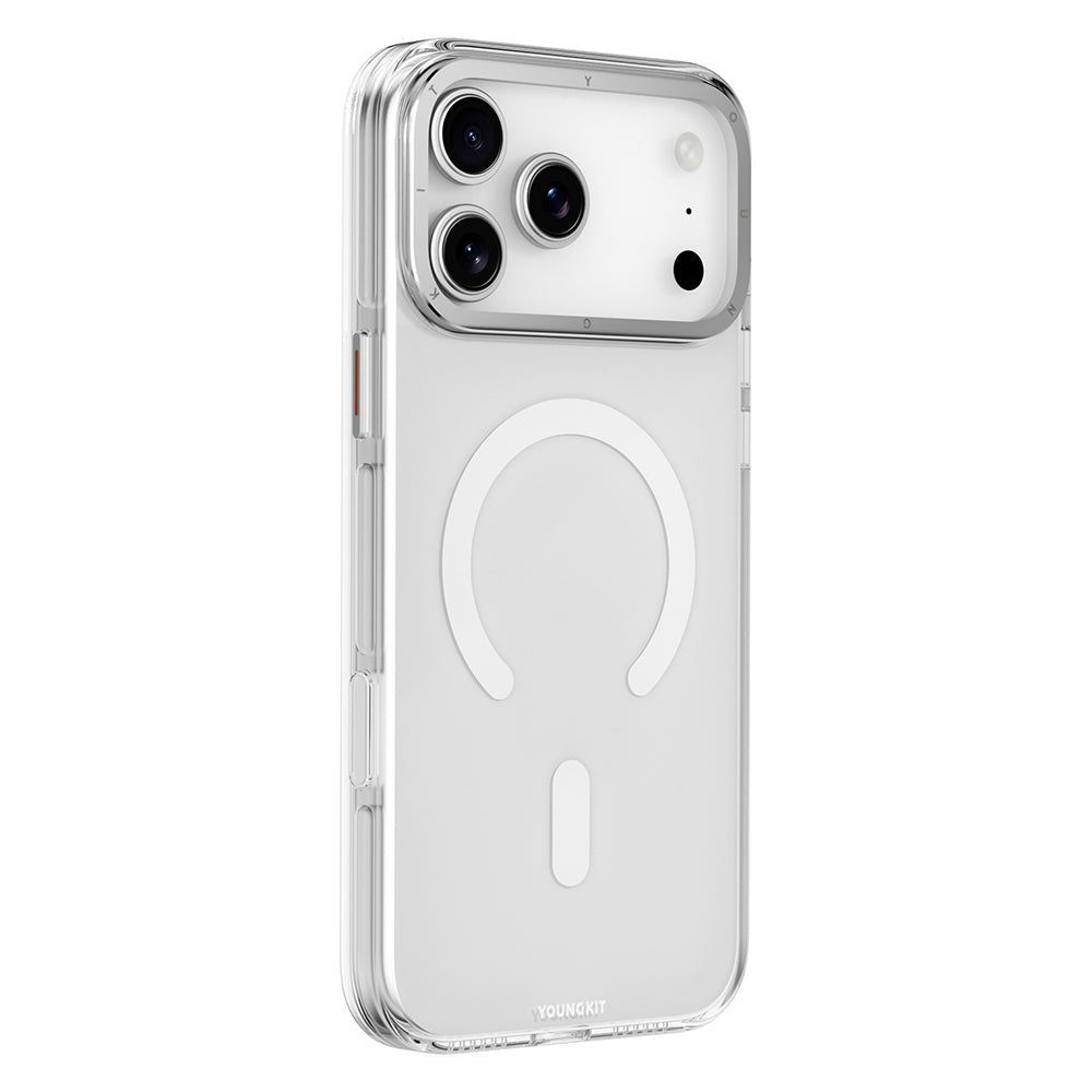 iPhone 17 Pro Kılıf M-safe Şarj Özellikli Şeffaf Youngkit Crystal Shield Serisi Kapak
