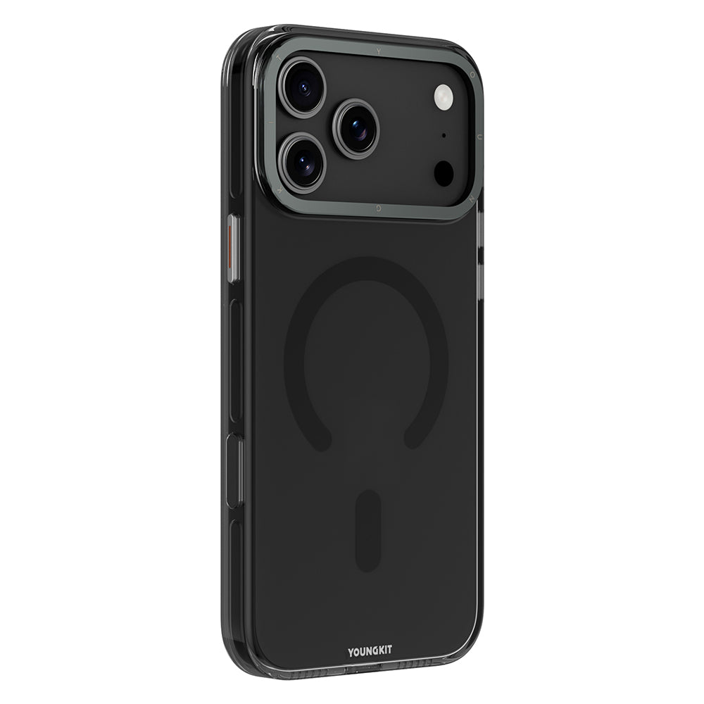 iPhone 17 Pro Kılıf M-safe Şarj Özellikli Şeffaf Youngkit Crystal Shield Serisi Kapak