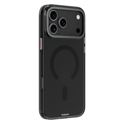 iPhone 17 Pro Kılıf M-safe Şarj Özellikli Şeffaf Youngkit Crystal Shield Serisi Kapak