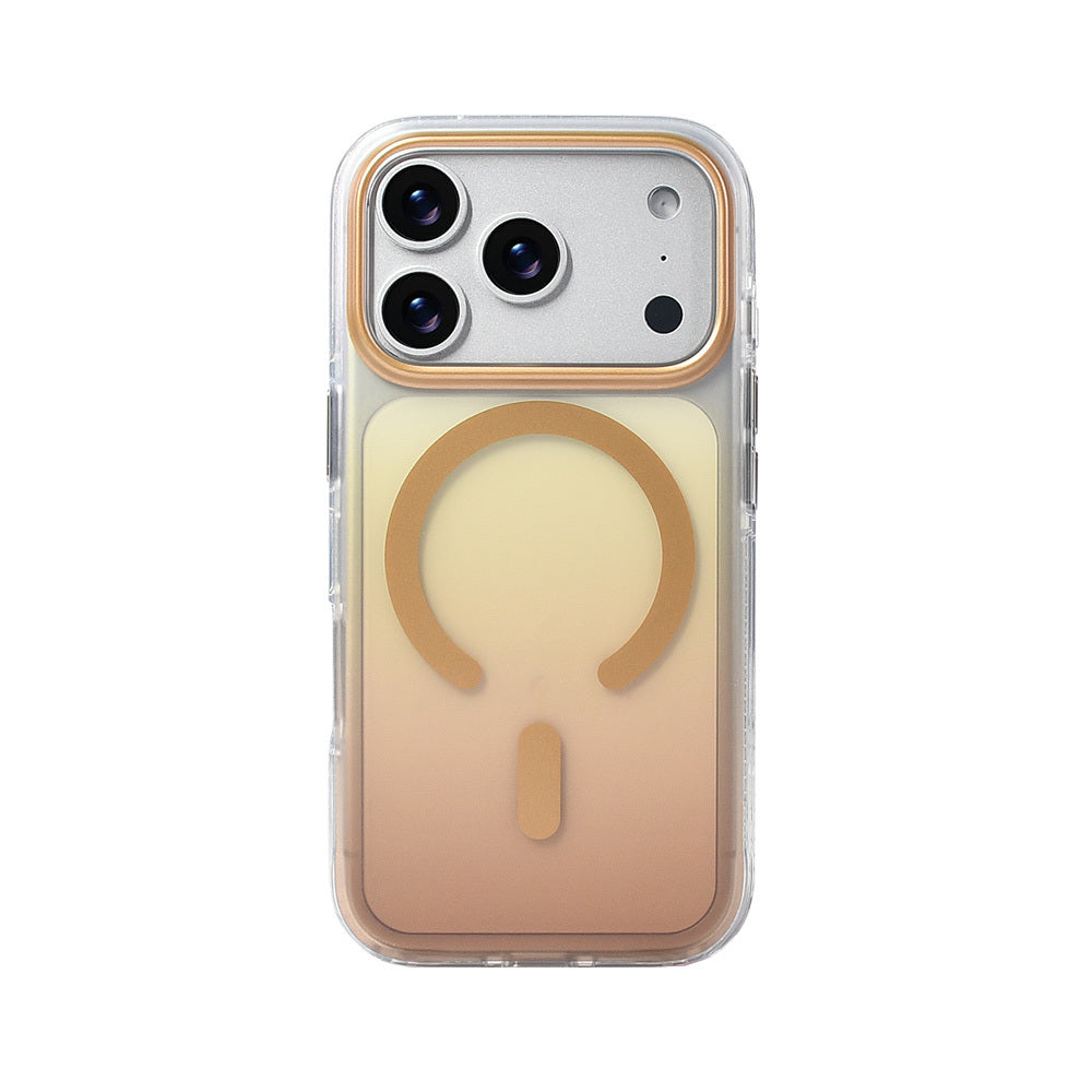 Apple iPhone 17 Pro Kılıf M-safe Şarj Özellikli Transparan Renk Geçişli Zore Toros Kapak