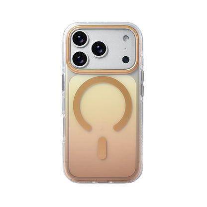 Apple iPhone 17 Pro Kılıf M-safe Şarj Özellikli Transparan Renk Geçişli Zore Toros Kapak