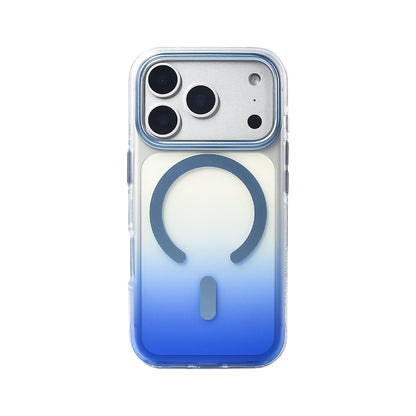 Apple iPhone 17 Pro Kılıf M-safe Şarj Özellikli Transparan Renk Geçişli Zore Toros Kapak