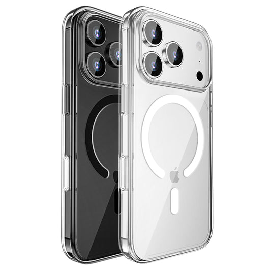 iPhone 17 Pro Kılıf M-safe Şarj Özellikli Transparan Sert PC Wlons Pita Kapak