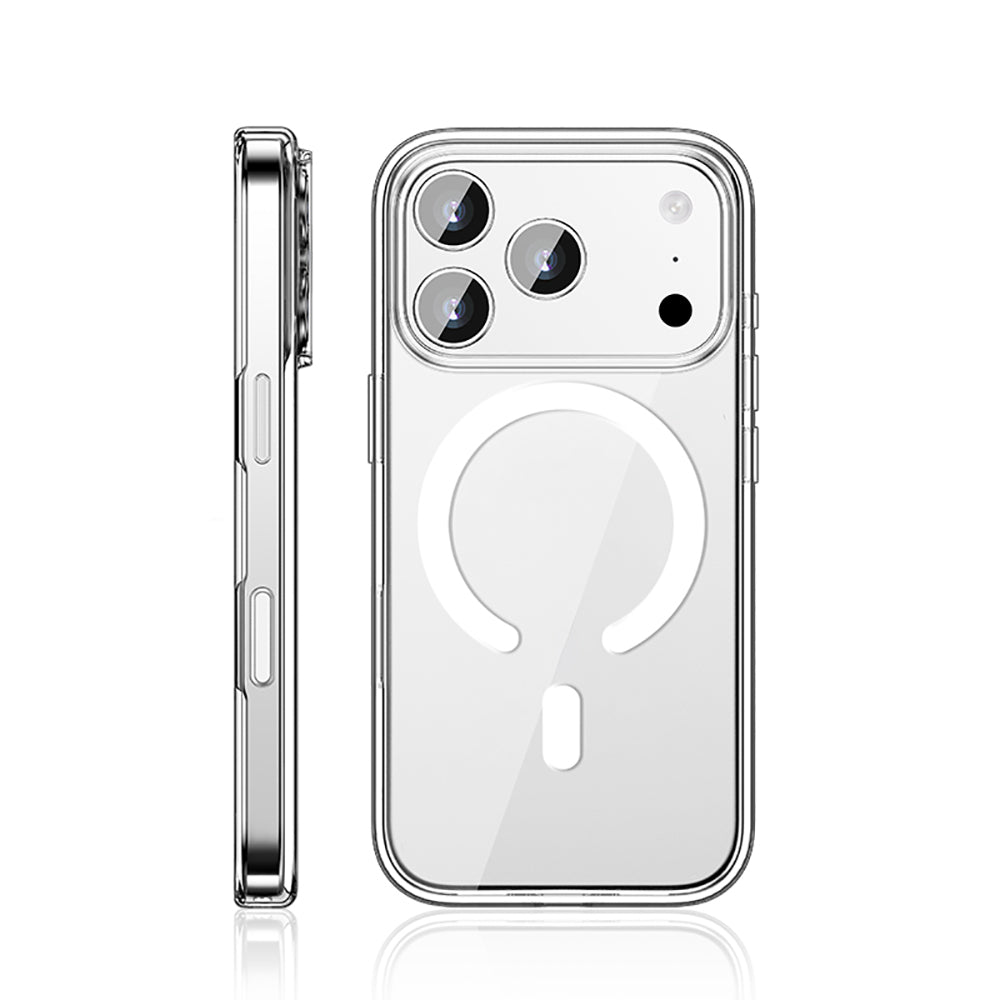 iPhone 17 Pro Kılıf M-safe Şarj Özellikli Transparan Sert PC Wlons Pita Kapak
