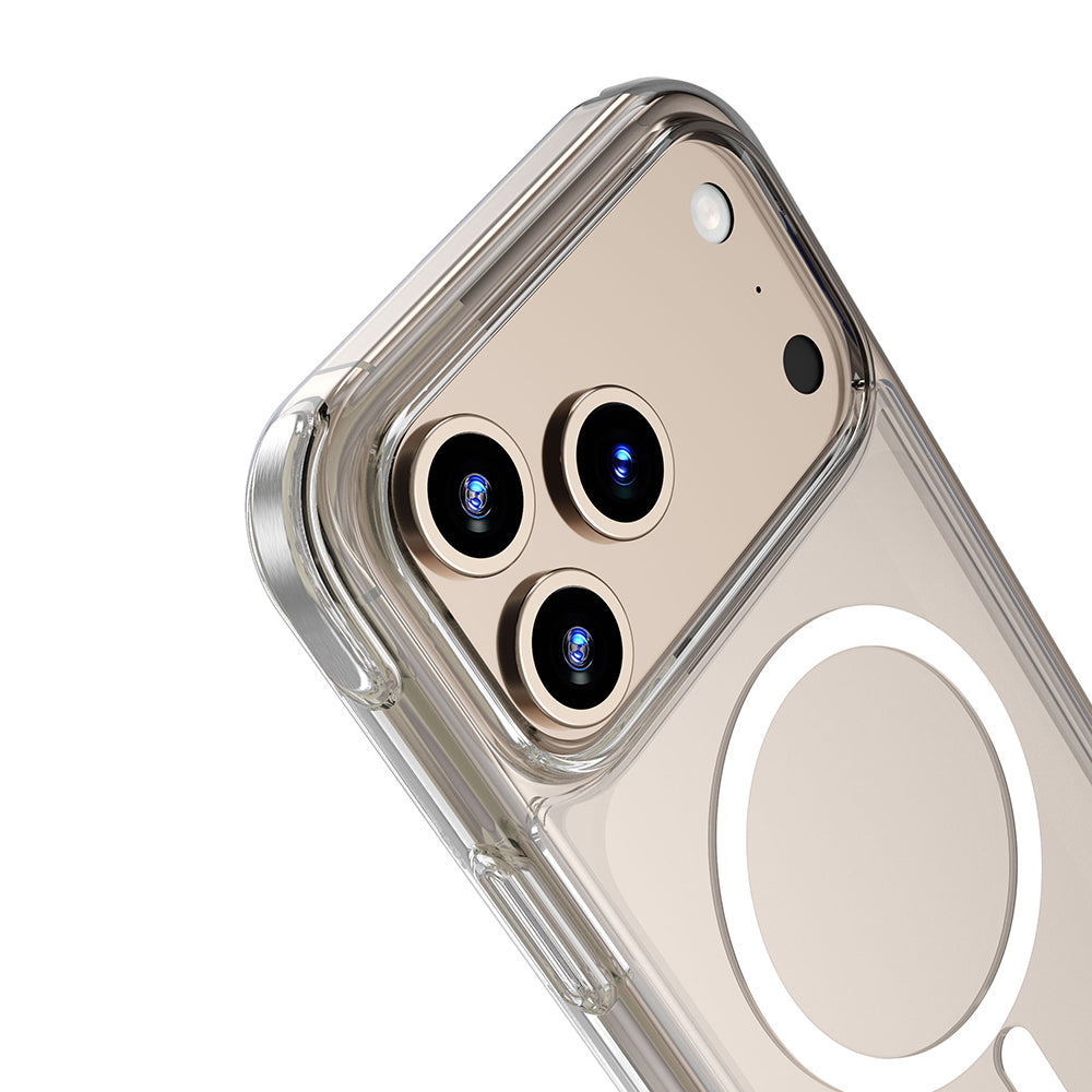 iPhone 17 Pro Kılıf M-safe Şarj Özellikli Wiwu MCC-702 Titanyum Pro Serisi Sert PC Kapak