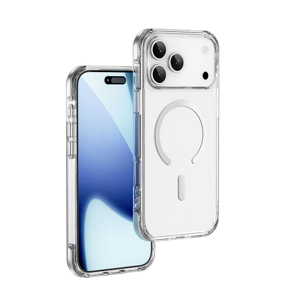 iPhone 17 Pro Kılıf M-safe Şarj Özellikli Wiwu MCC-702 Titanyum Pro Serisi Sert PC Kapak