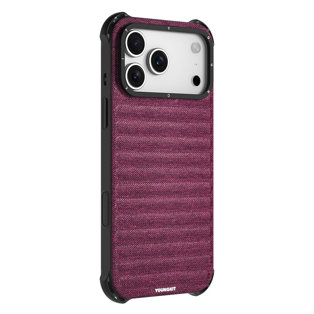iPhone 17 Pro Kılıf M-safe Şarj Özellikli Youngkit Canvas Serisi Kapak