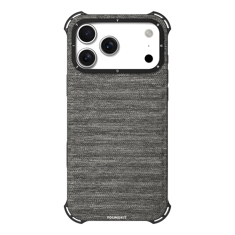 iPhone 17 Pro Kılıf M-safe Şarj Özellikli Youngkit Canvas Serisi Kapak
