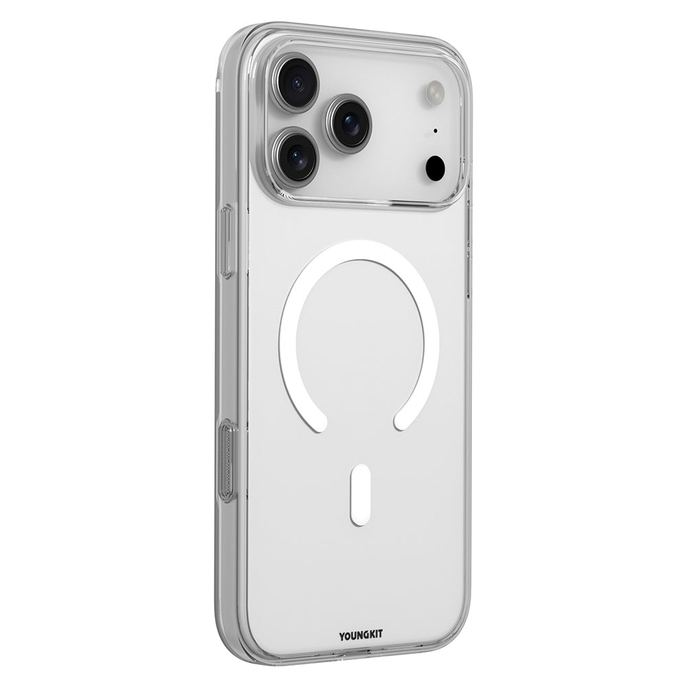 iPhone 17 Pro Kılıf M-safe Şarj Özellikli Youngkit Clear Serisi Kapak