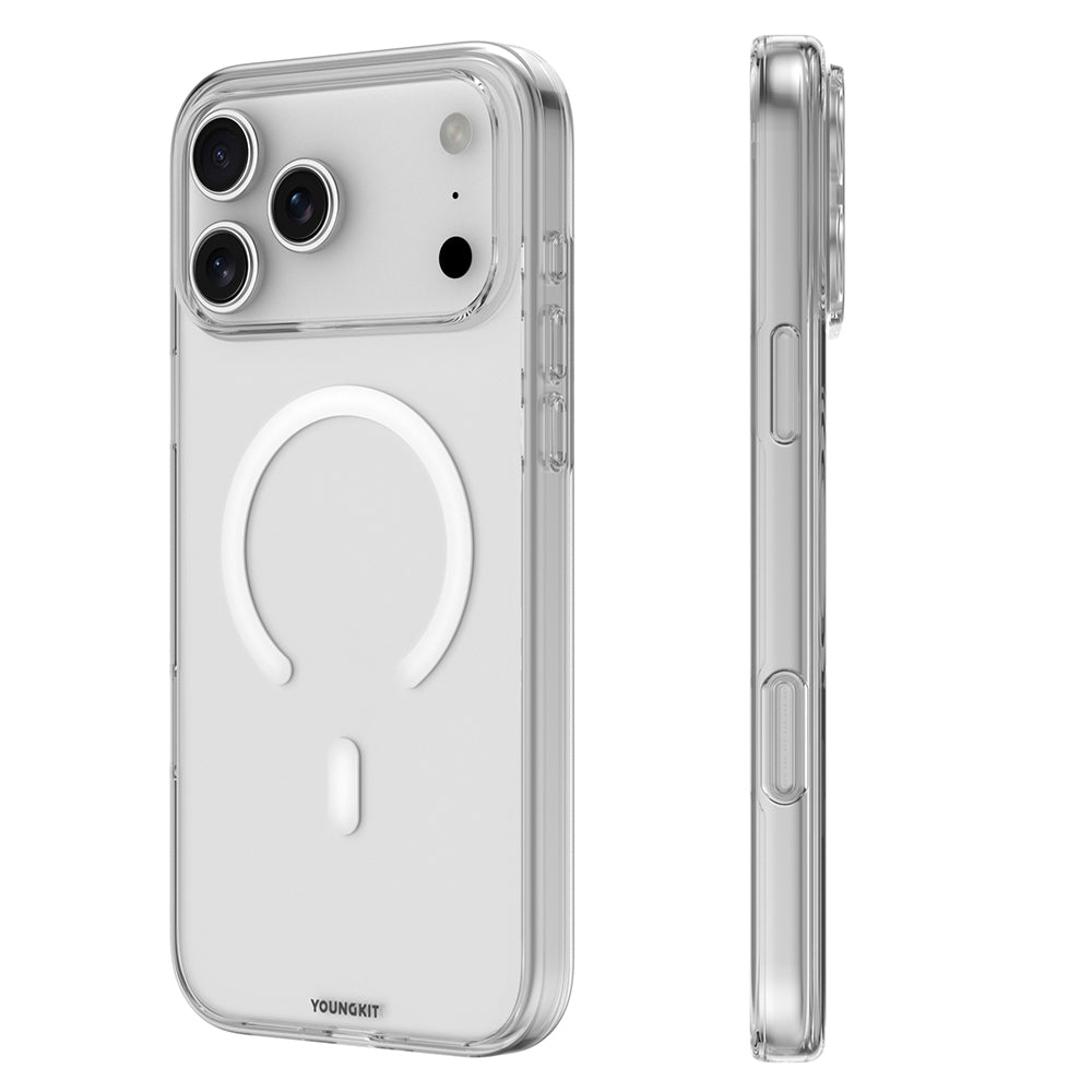 iPhone 17 Pro Kılıf M-safe Şarj Özellikli Youngkit Clear Serisi Kapak