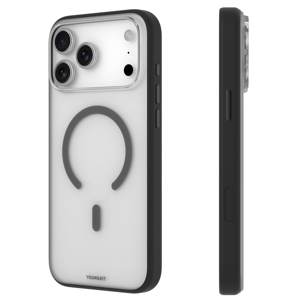 iPhone 17 Pro Kılıf M-safe Şarj Özellikli Youngkit Clear Serisi Kapak