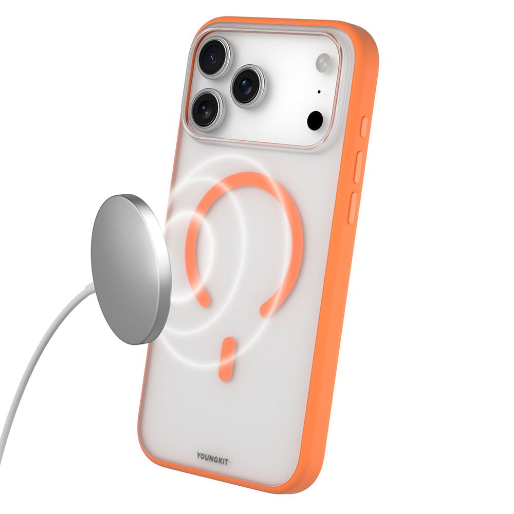 iPhone 17 Pro Kılıf M-safe Şarj Özellikli Youngkit Clear Serisi Kapak