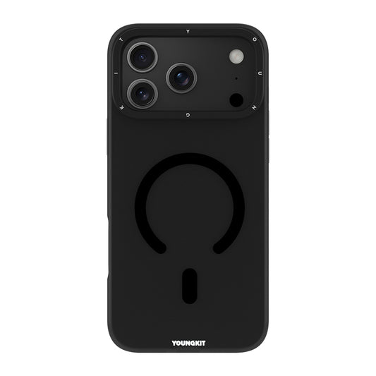 iPhone 17 Pro Kılıf M-safe Şarj Özellikli Youngkit Hidden Sand Serisi Kapak
