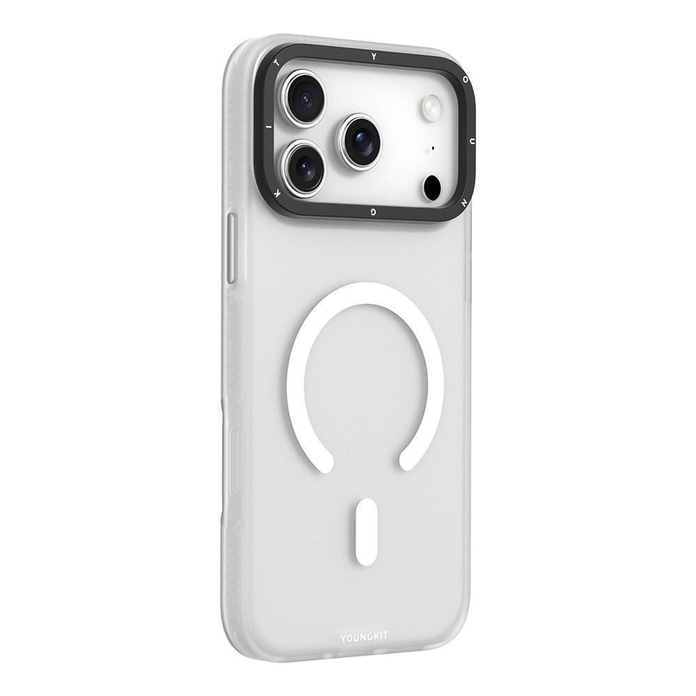 iPhone 17 Pro Kılıf M-safe Şarj Özellikli Youngkit Hidden Sand Serisi Kapak