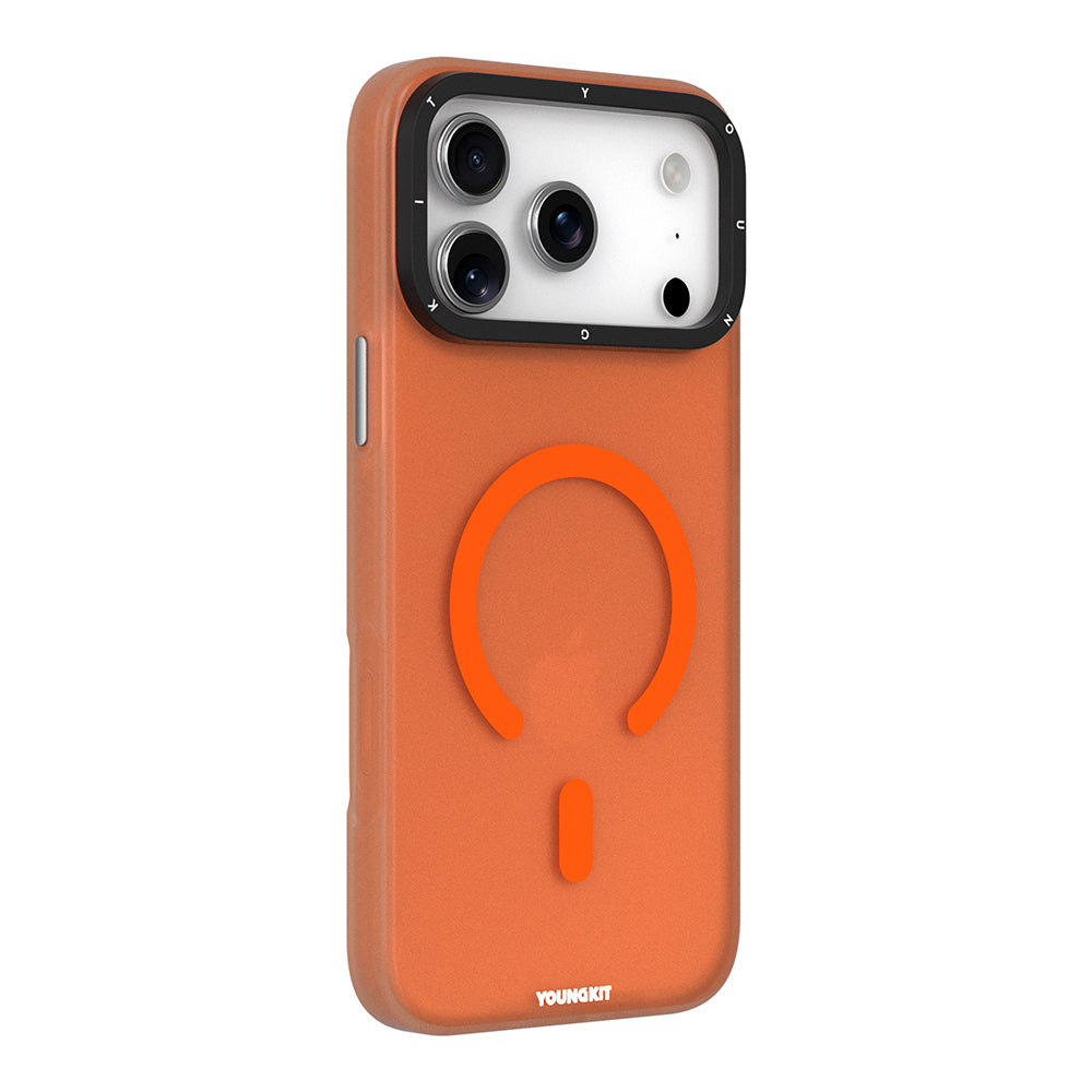 iPhone 17 Pro Kılıf M-safe Şarj Özellikli Youngkit Hidden Sand Serisi Kapak