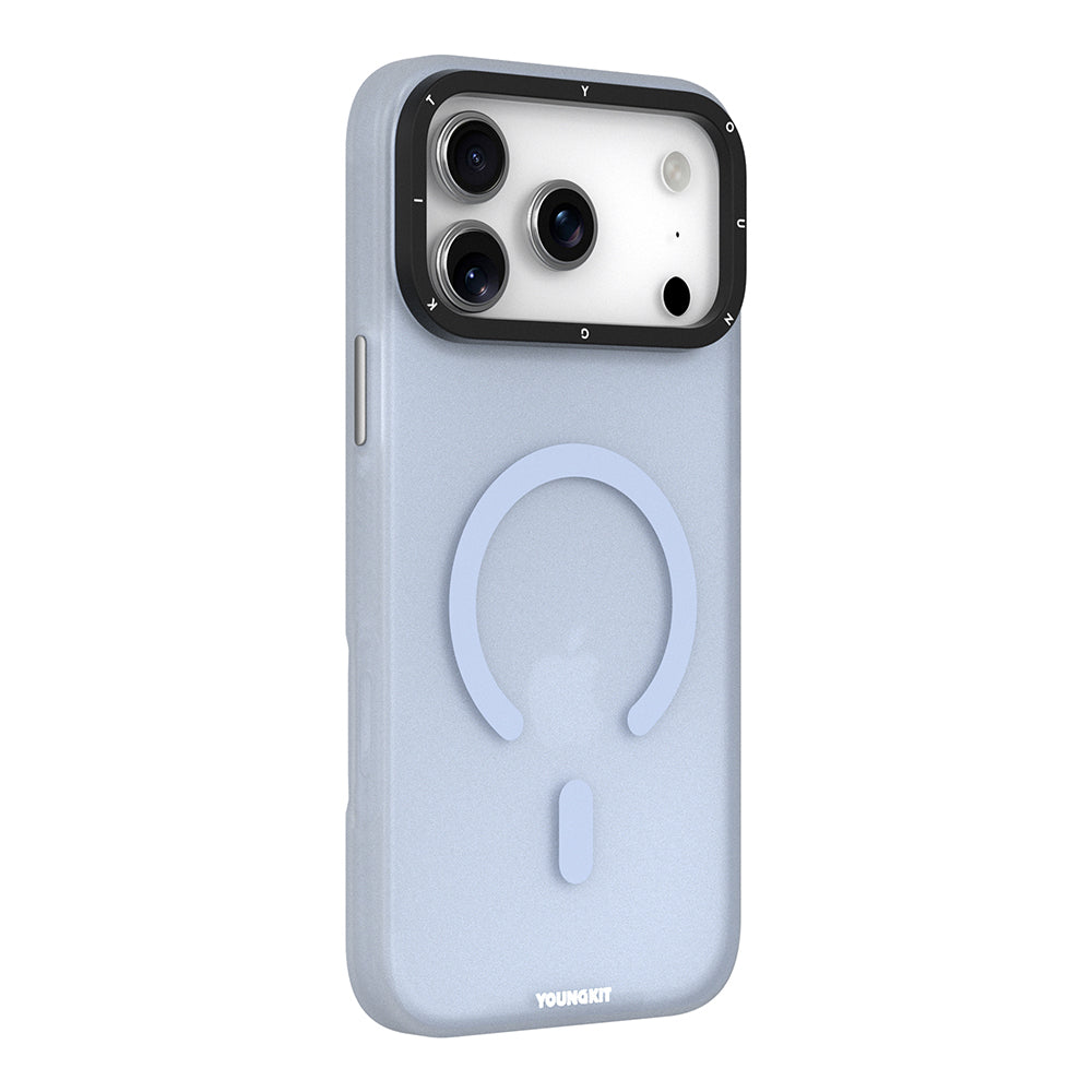 iPhone 17 Pro Kılıf M-safe Şarj Özellikli Youngkit Hidden Sand Serisi Kapak