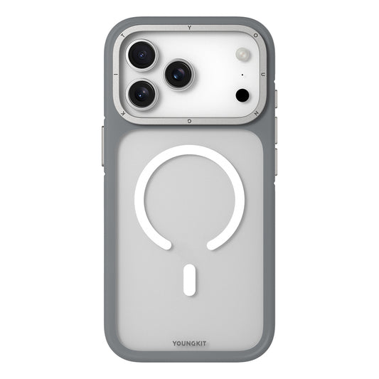 iPhone 17 Pro Kılıf M-safe Şarj Özellikli Youngkit Rock Sand Serisi Kapak
