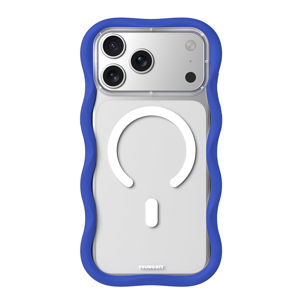 iPhone 17 Pro Kılıf M-safe Şarj Özellikli Youngkit Wave Clear Serisi Kapak