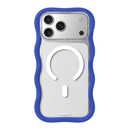 iPhone 17 Pro Kılıf M-safe Şarj Özellikli Youngkit Wave Clear Serisi Kapak