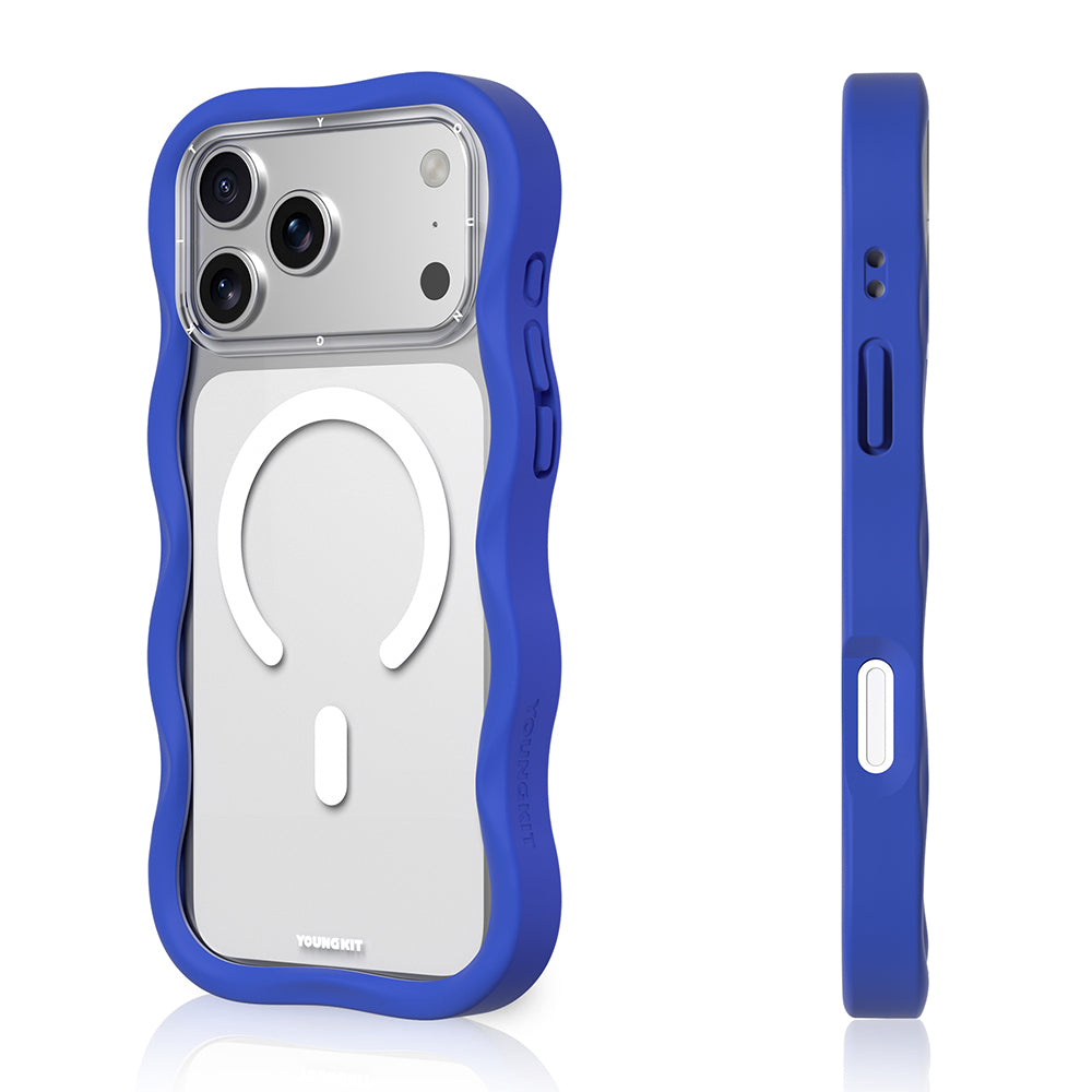 iPhone 17 Pro Kılıf M-safe Şarj Özellikli Youngkit Wave Clear Serisi Kapak