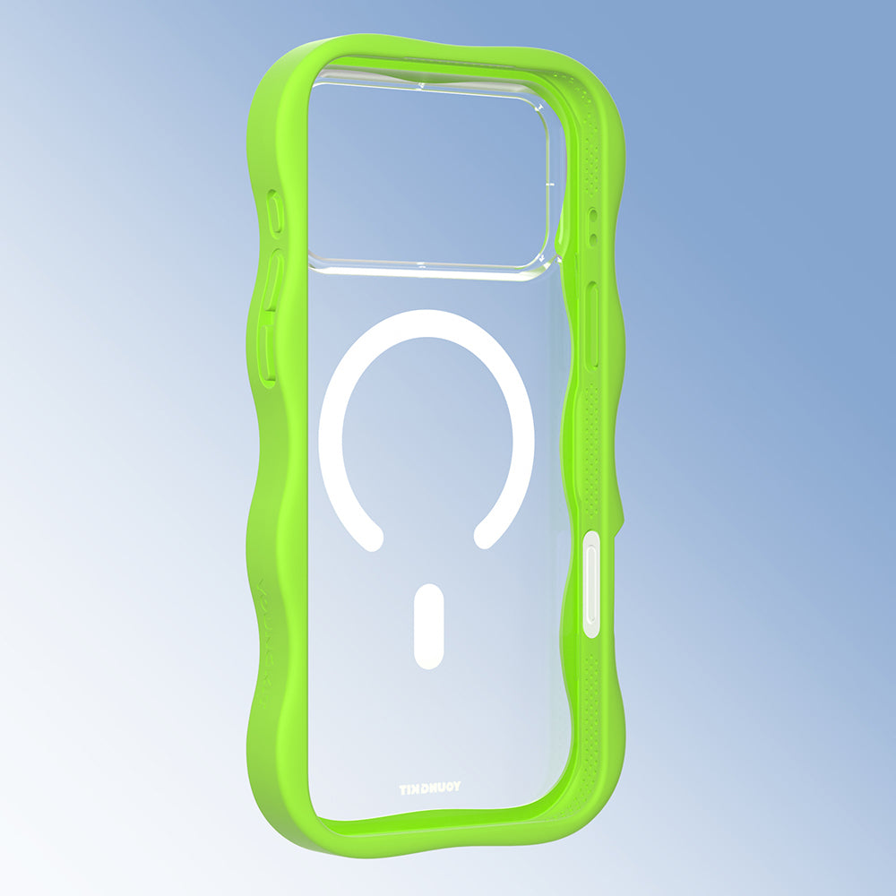 iPhone 17 Pro Kılıf M-safe Şarj Özellikli Youngkit Wave Clear Serisi Kapak