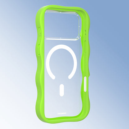 iPhone 17 Pro Kılıf M-safe Şarj Özellikli Youngkit Wave Clear Serisi Kapak