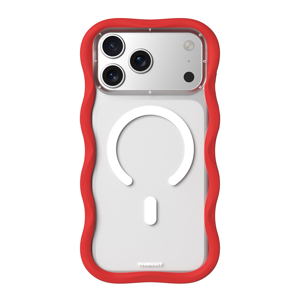 iPhone 17 Pro Kılıf M-safe Şarj Özellikli Youngkit Wave Matte Serisi Kapak