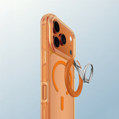 iPhone 17 Pro Kılıf M-safe Şarj Özellikli Yüzük Standlı Amazingthing Titan Pro Serisi Kapak