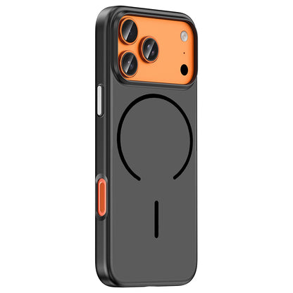 Apple iPhone 17 Pro Kılıf M-Safe Şarj Özellikli Zore Lora PC Kapak