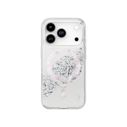iPhone 17 Pro Kılıf M-safe Şarj Parlak Kristal Desenli Coehl Crystelle Kapak