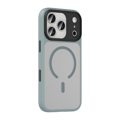 Apple iPhone 17 Pro Kılıf Mat Arka Yüzey Wireless Şarj Özellikli Zore Flet M-safe Kapak