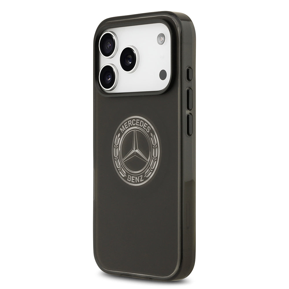 iPhone 17 Pro Kılıf Mercedes Benz Orjinal Lisanslı M-safe Şarj Özellikli Buzlu PC Nostaljik Yıldız Dizayn Kapak