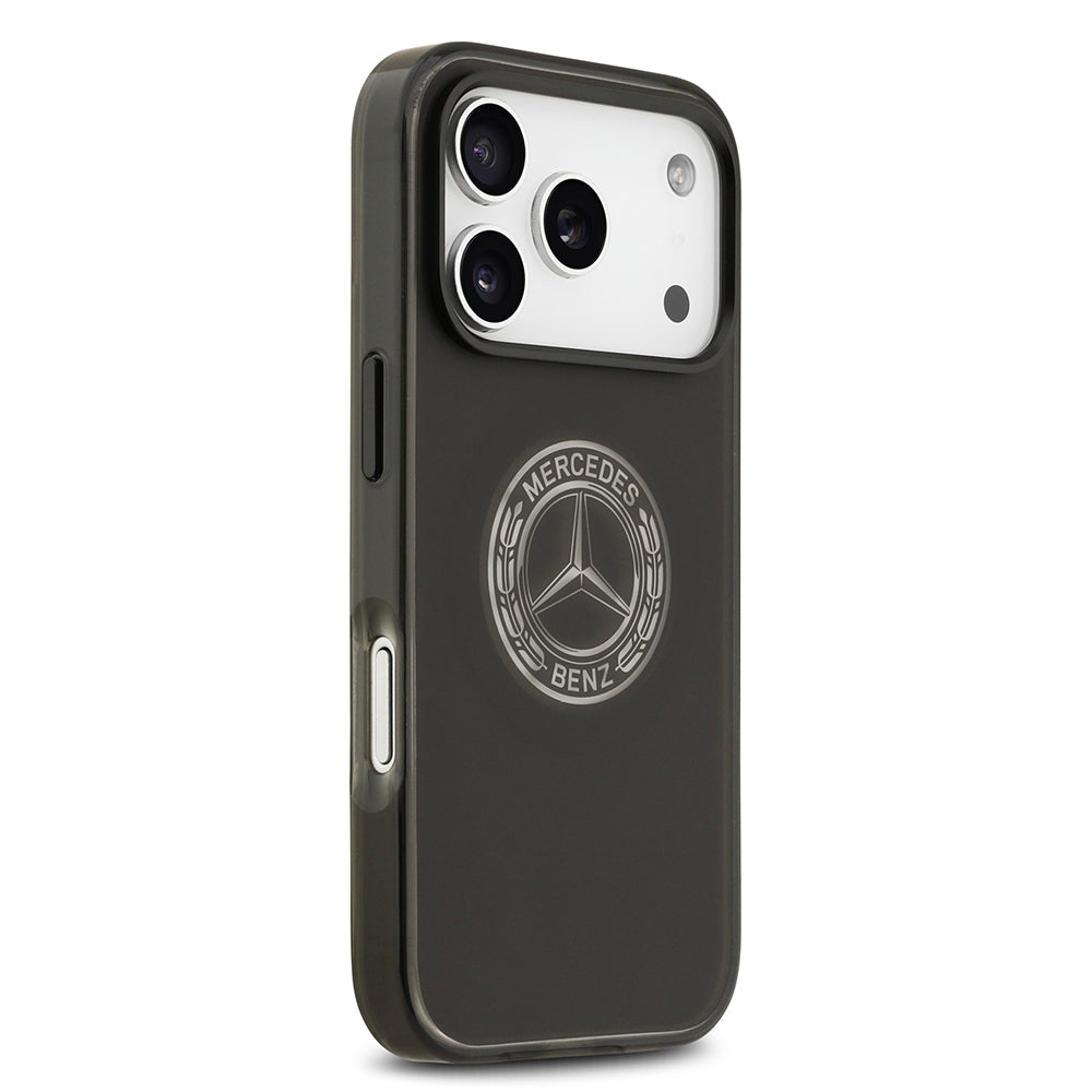 iPhone 17 Pro Kılıf Mercedes Benz Orjinal Lisanslı M-safe Şarj Özellikli Buzlu PC Nostaljik Yıldız Dizayn Kapak