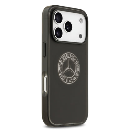 iPhone 17 Pro Kılıf Mercedes Benz Orjinal Lisanslı M-safe Şarj Özellikli Buzlu PC Nostaljik Yıldız Dizayn Kapak